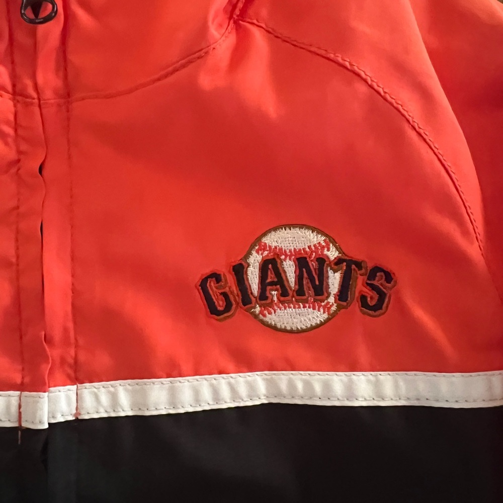 SF San Francisco Giants MLB Baseball windbreaker jacket 12mo - Picture 4 of 5